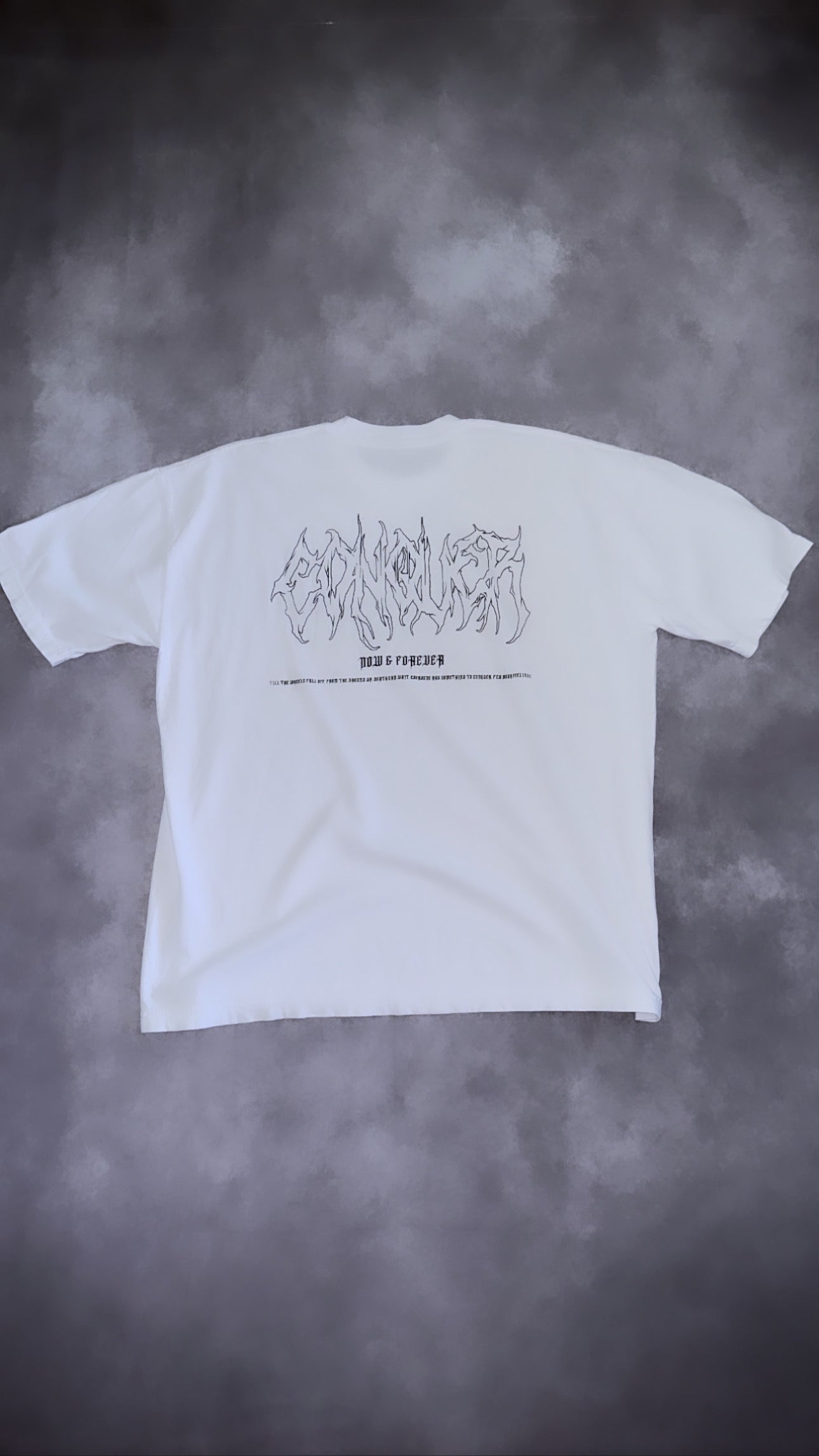 "NOW & FOREVER" TEE OVERSIZED WHITE