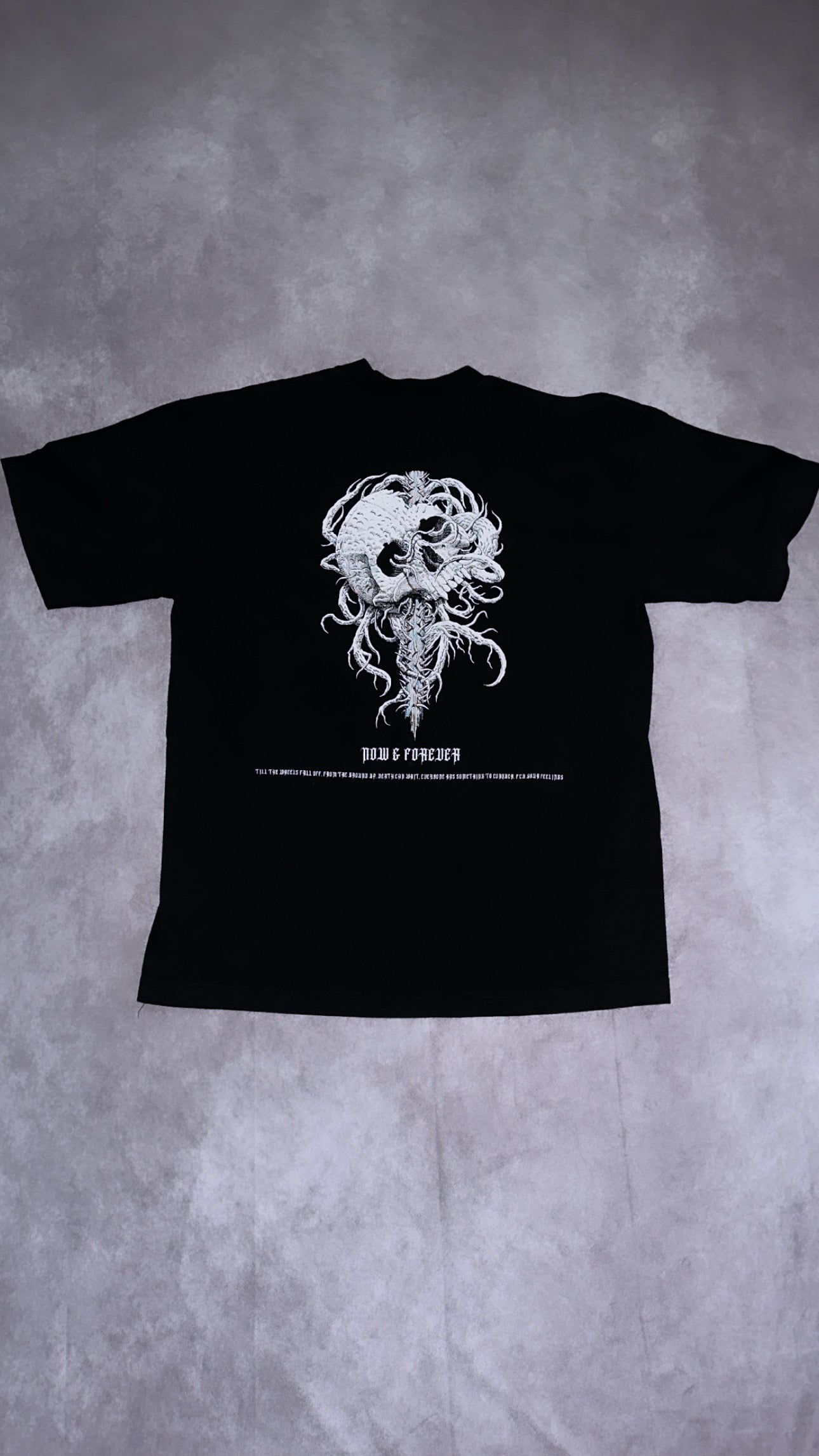 "FROM THE GROUND UP" TEE OVERSIZED BLACK