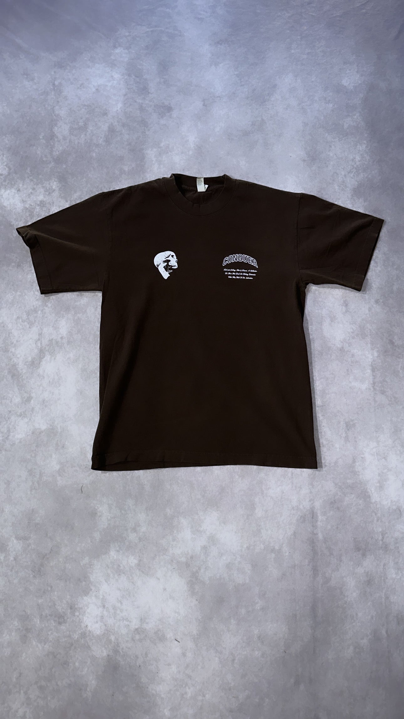 Reaper Oversized Tee in Brown