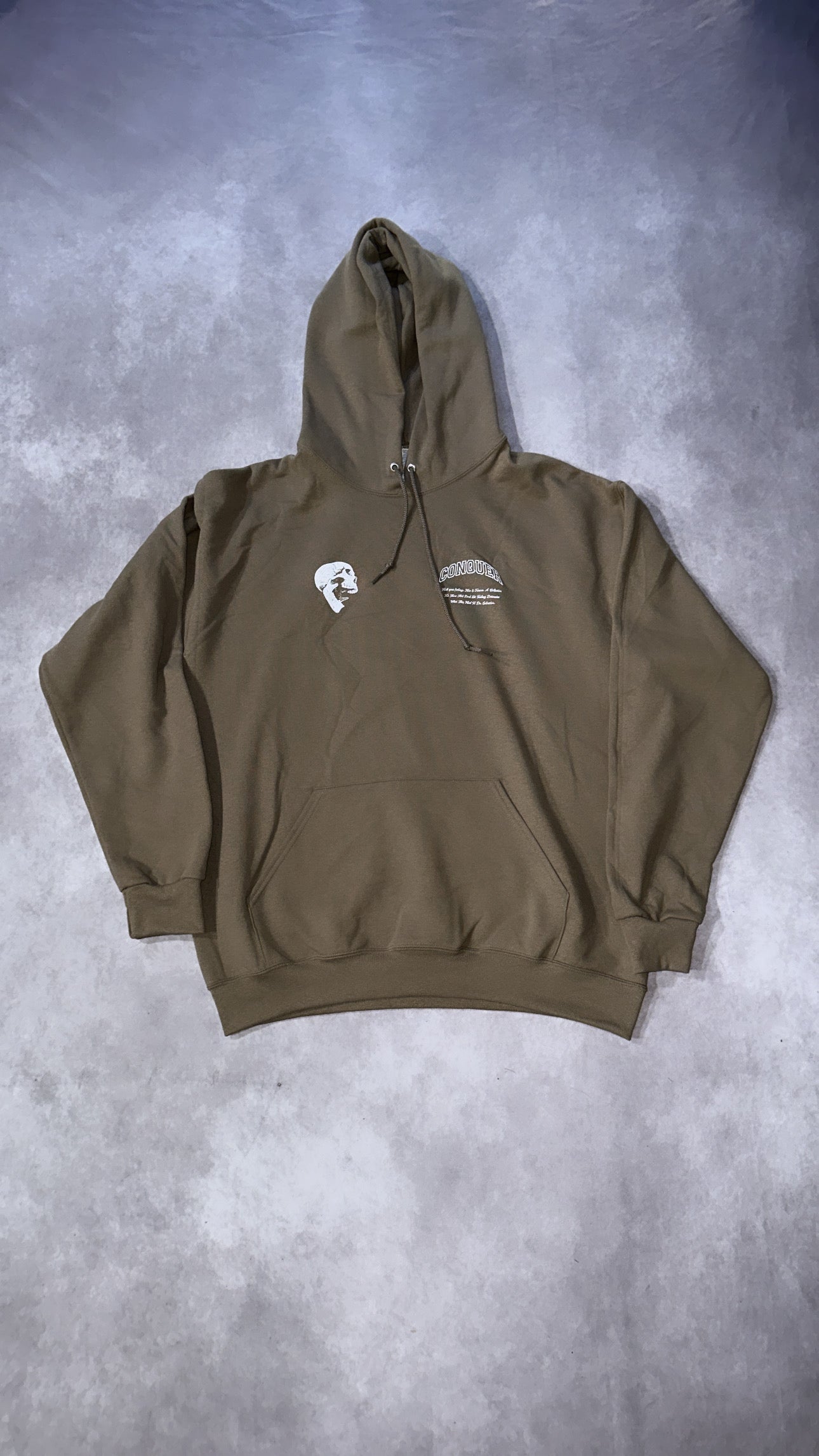 Reaper Oversized Hoodie in Brown