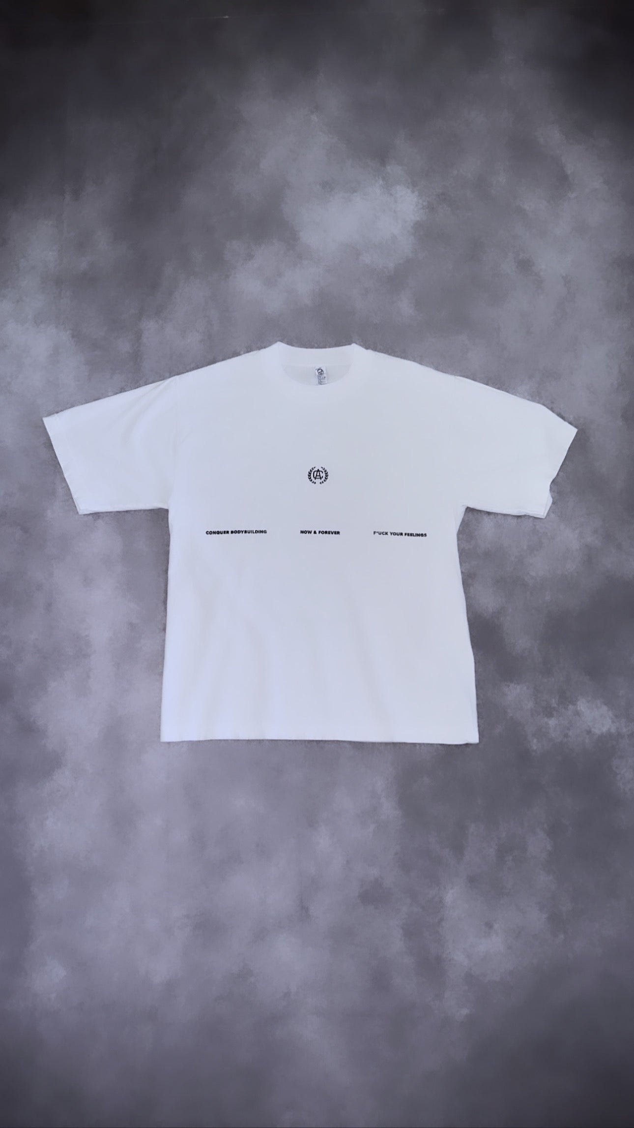 "FROM THE GROUND UP" TEE OVERSIZED WHITE