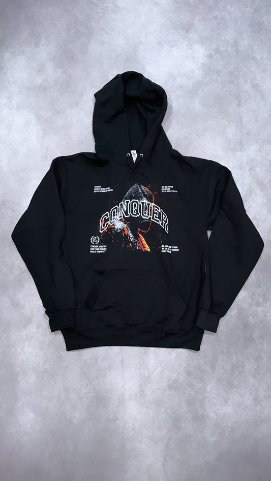 HOUSE OF GORILLAS "PREMIUM" OVERSIZED HOODIE IN BLACK