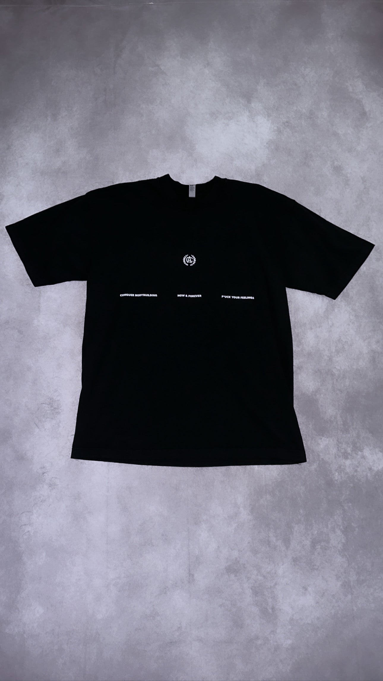 "FROM THE GROUND UP" TEE OVERSIZED BLACK