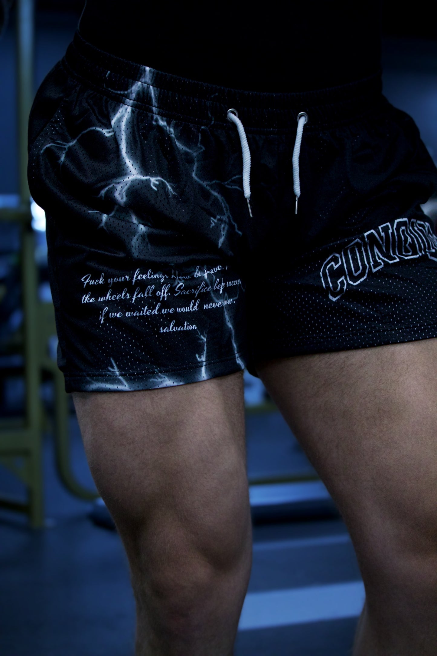 All the Energy Mesh Shorts In Black