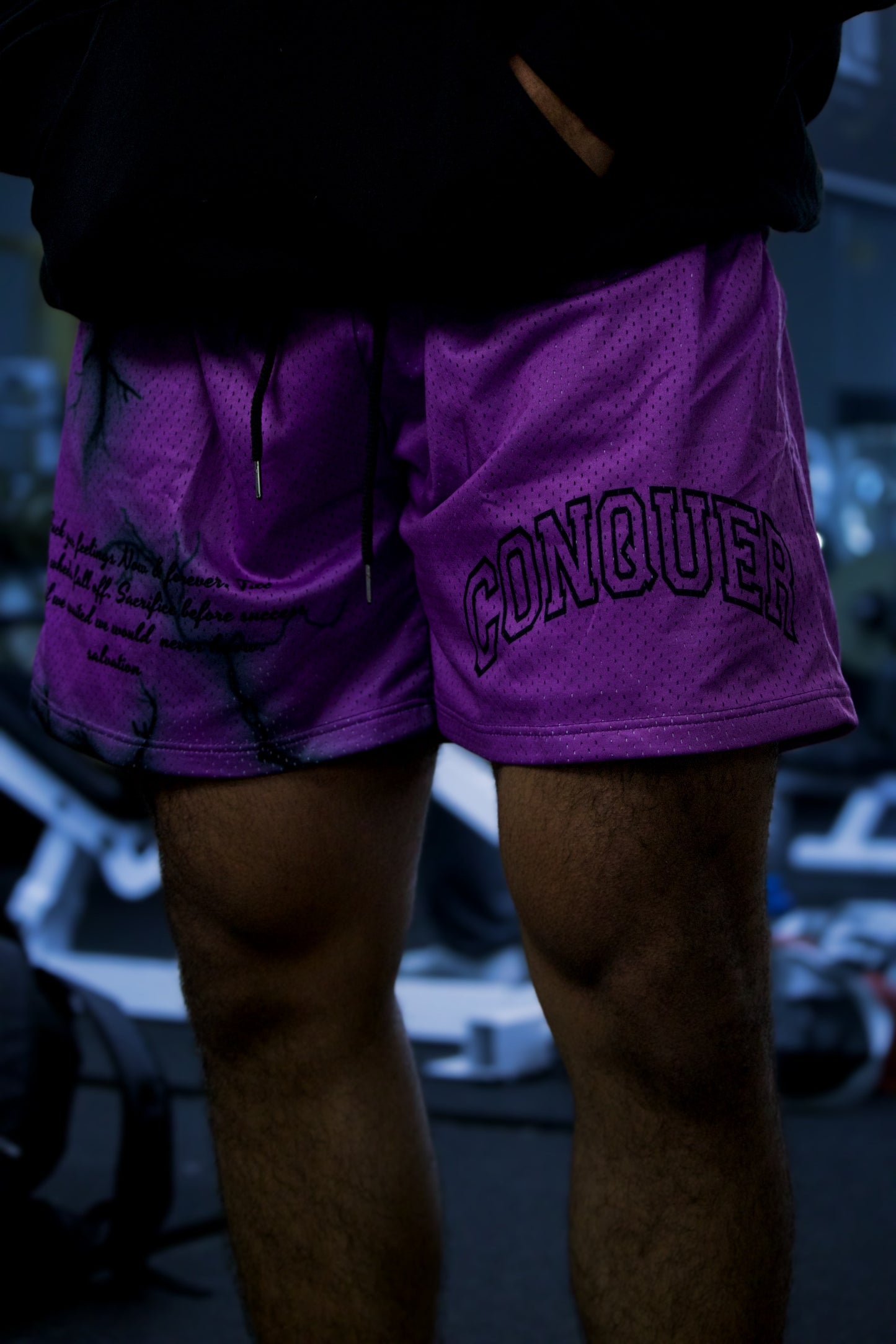 All the Energy Mesh Shorts In Purple