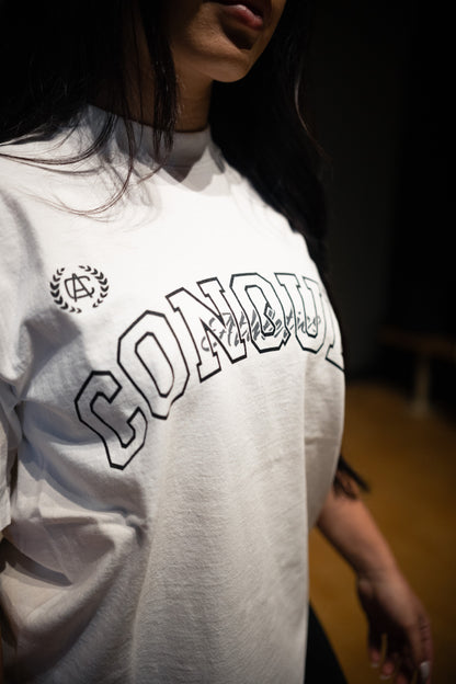 "CONQUER BLOCK" TEE OVERSIZED WHITE