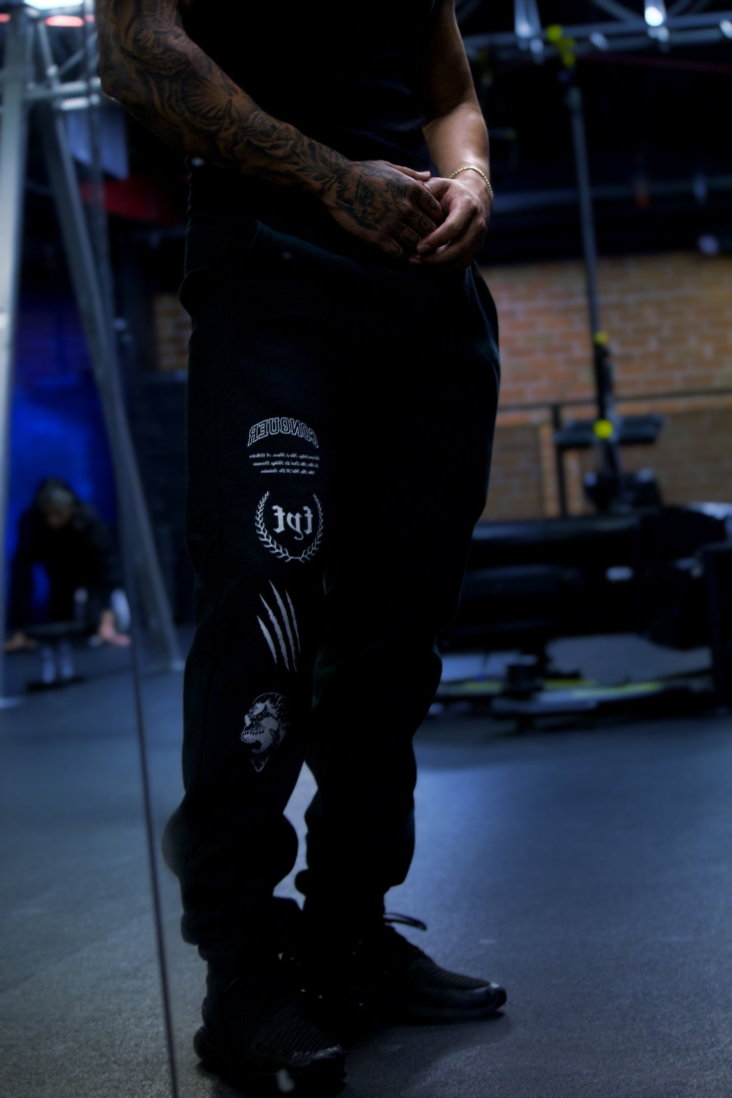 "LEAVE OUR MARK" Joggers in Black