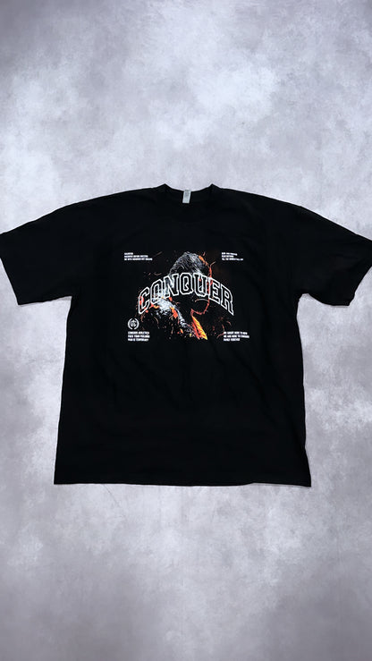 HOUSE OF GORILLAS "PREMIUM" OVERSIZED TEE IN BLACK