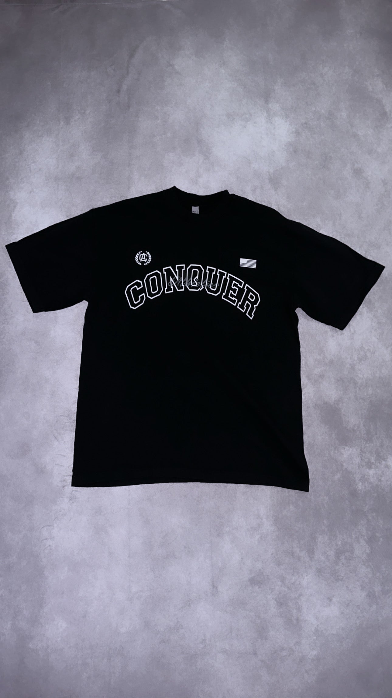 "CONQUER BLOCK" TEE OVERSIZED BLACK